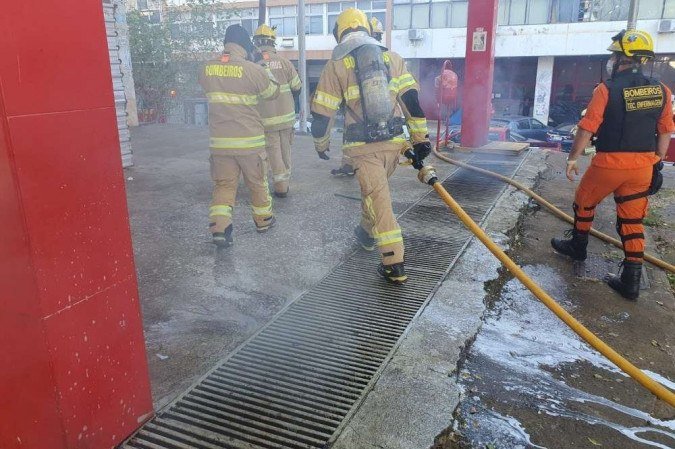 No momento do incidente não havia ninguém no local -  (crédito: CBMDF)
