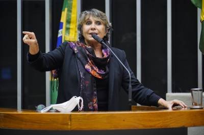 2021. Crédito: Pablo Valadares/Câmara dos Deputados. Brasil. Brasília - DF. Políttica. Deputada federal Érika Kokay (PT).