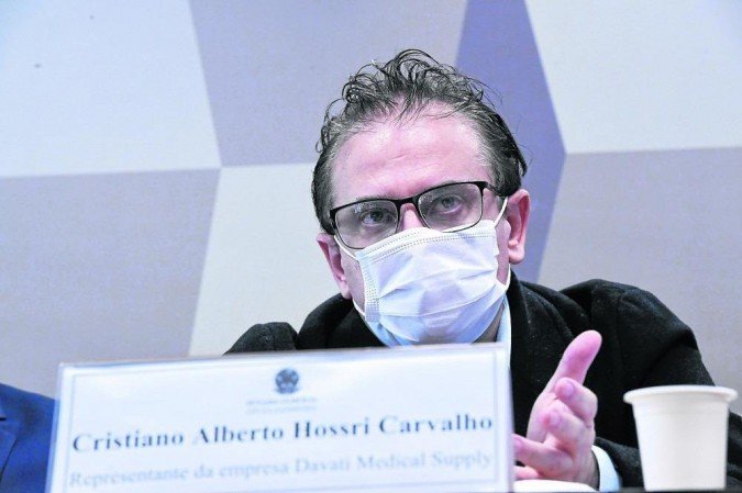 O empresário Cristiano Carvalho chegou a se confundir durante o depoimento: O empresário Cristiano Carvalho chegou a se confundir durante o depoimento:
