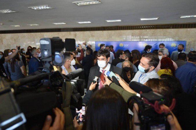 Rafael Prudente anunciou a sanção durante evento na manhã desta sexta -  (crédito: Ed Alves/ CB / DA Press)