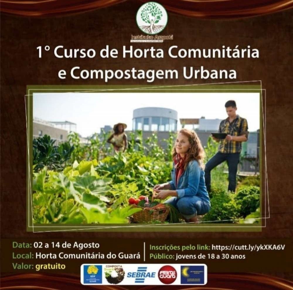 Projeto Composta Guará oferece curso gratuito sobre sustentabilidade