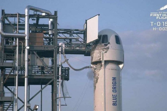 (crédito: Handout / BLUE ORIGIN / AFP) (crédito: Handout / BLUE ORIGIN / AFP)