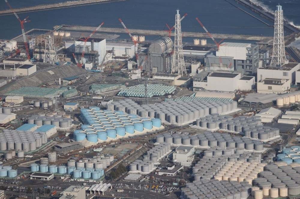 Vista área da usina nuclear de Fukushima, hoje desativada 