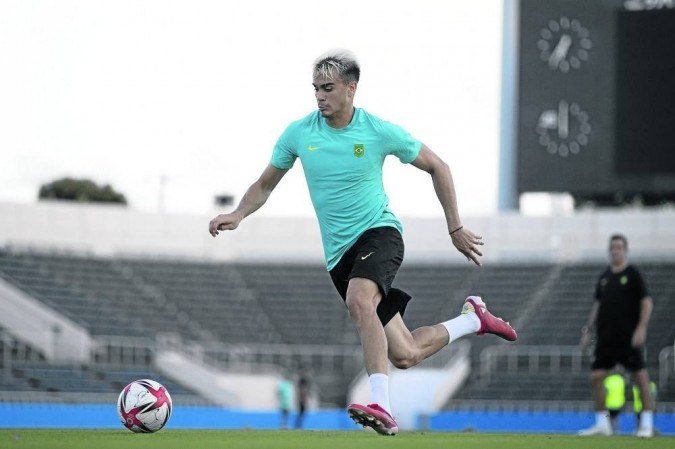 Reinier entrou em campo no último amistoso e fez gol -  (crédito: Lucas Figueiredo/CBF)