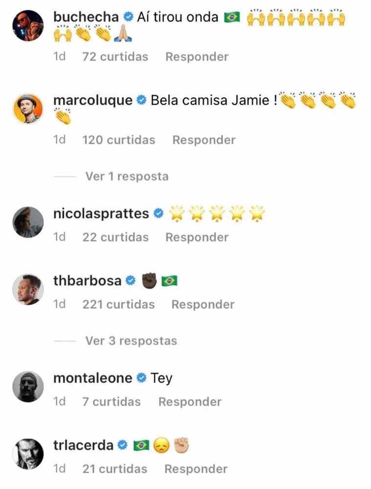 Jamie Foxx surpreende fãs ao posar usando camisa da seleção brasileira 