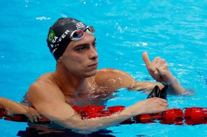 Fernando Scheffer avançou para as semifinais dos 200m livre -  (crédito: Odd ANDERSEN / AFP)