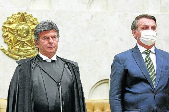 As declarações de Bolsonaro foram em resposta a vídeo do STF, presidido por Luiz Fux, que rebate discurso inverídico propagado pelo chefe do Planalto -  (crédito: Fellipe Sampaio/SCO/STF)