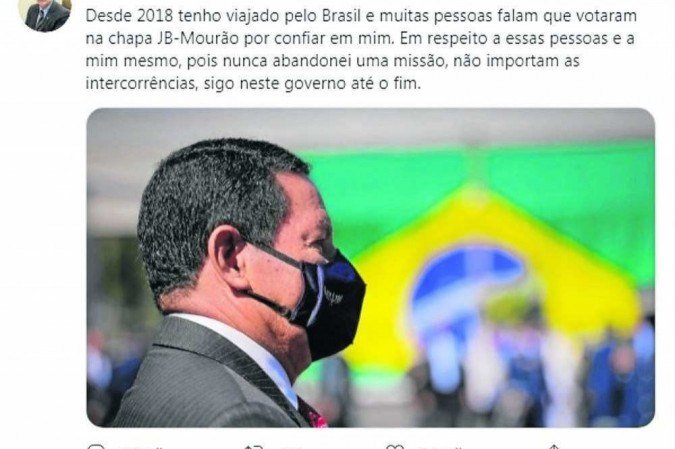 (crédito: Reprodução/Twitter) (crédito: Reprodução/Twitter)