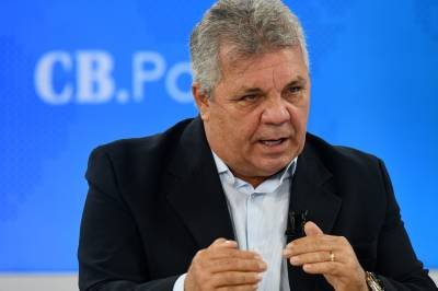 02/08/2021 Crédito: Ed Alves/CB/D.A Press.  Cidades. CB Poder recebe o Ex Deputado Federal Alberto Fraga. Na banca Denise Rothenburg.