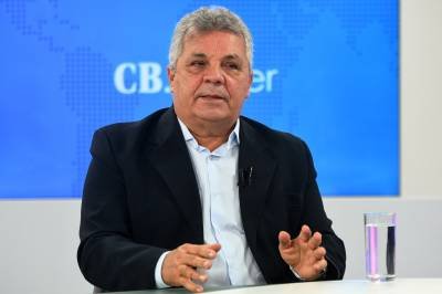 02/08/2021 Crédito: Ed Alves/CB/D.A Press.  Cidades. CB Poder recebe o Ex Deputado Federal Alberto Fraga. Na banca Denise Rothenburg.