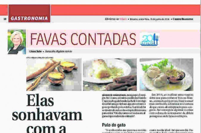 Crédito: Reprodução/ Cedoc CB. Página do Divirta-se mais de  de 15 de junho de 2018.

