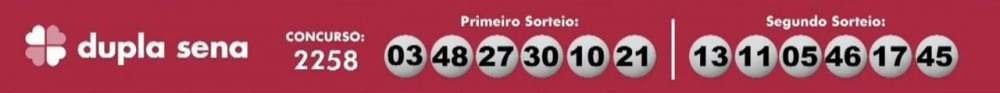 Confira os números sorteados da Dupla Sena deste sábado (7/8)