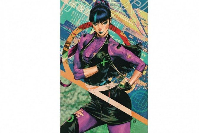 Primeira aparição da Punchline nos quadrinhos, em Batman #89, em Fevereiro de 2020