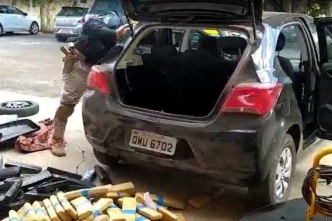 O flagrante aconteceu na BR 060 - (crédito: PRF/Divulgação) O flagrante aconteceu na BR 060 - (crédito: PRF/Divulgação)