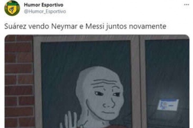 Messi - meme de saída do Barcelona e ida ao PSG 