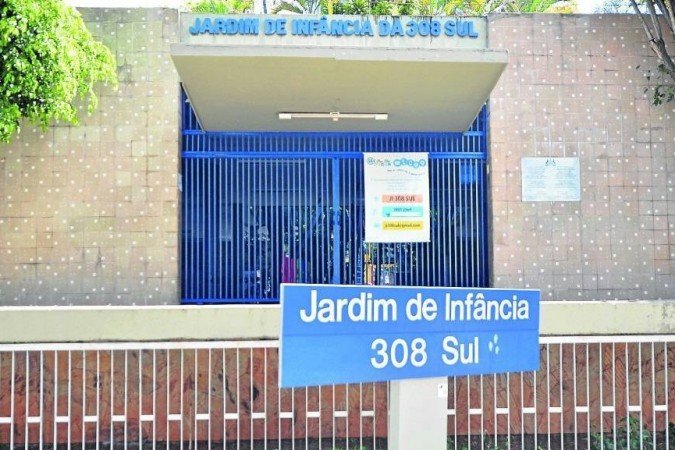 Jardim de Infância 308 Sul é um dos colégios com professores infectados - (crédito: Ed Alves/CB/D.A Press) Jardim de Infância 308 Sul é um dos colégios com professores infectados - (crédito: Ed Alves/CB/D.A Press)