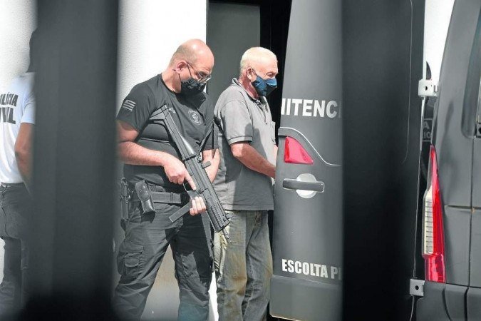 O fazendeiro Elmi Caetano Evangelista, 74 anos, foi preso por policiais penais do Distrito Federal - (crédito: Ed Alves/CB/D.A Press) O fazendeiro Elmi Caetano Evangelista, 74 anos, foi preso por policiais penais do Distrito Federal - (crédito: Ed Alves/CB/D.A Press)
