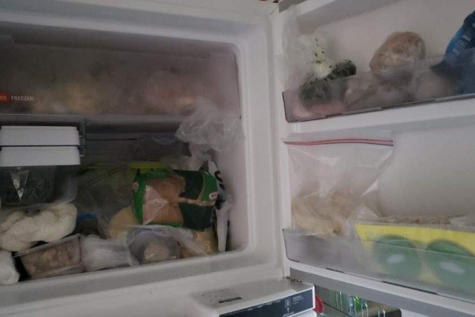 Falta de energia por mais de 17 horas levou moradores a perder alimentos - (crédito: Arquivo pessoal ) Falta de energia por mais de 17 horas levou moradores a perder alimentos - (crédito: Arquivo pessoal )