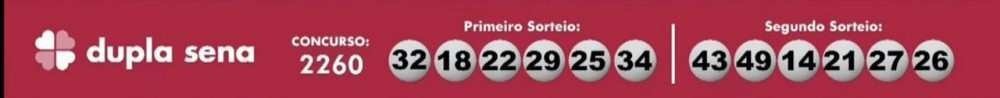 Confira os n&uacute;meros sorteados na Dupla Sena desta quinta (12/8)
