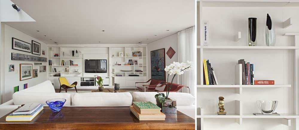 Os vasos podem ser usados como peças decorativas em prateleira e estantes