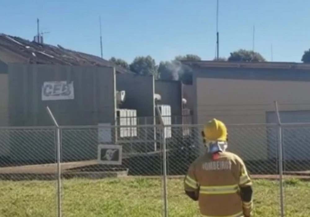 Incêndio atinge subestação de energia na Asa Norte
