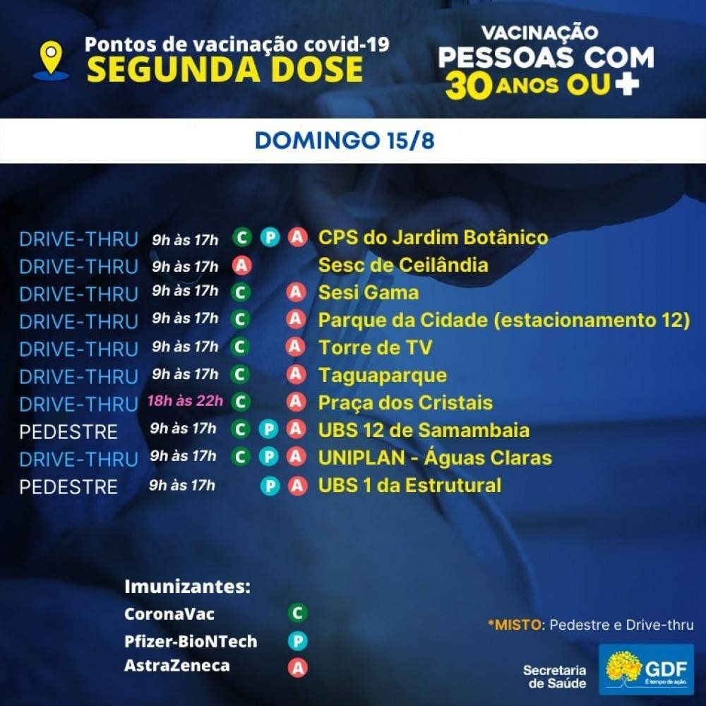 Card vacina&ccedil;&atilde;o da segunda dose contra a covid-19 para 30 anos ou mais