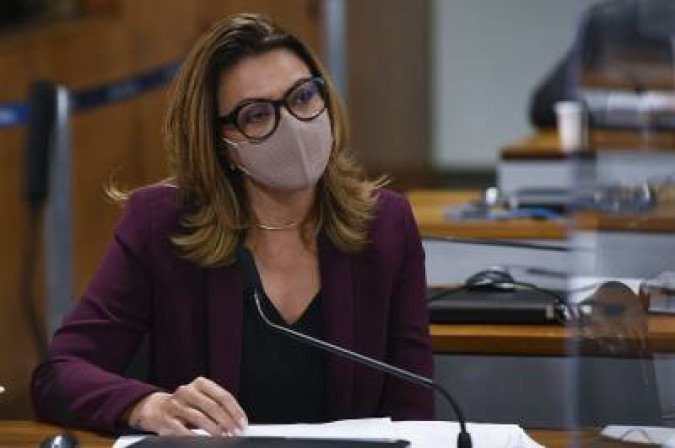 18/08/2021. Credito: Jefferson Rudy/Agência Senado. CPIPANDEMIA - Comissão Parlamentar de Inquérito da Pandemia Comissão Parlamentar de Inquérito da Pandemia (CPIPANDEMIA) realiza oitiva do advogado da Precisa Medicamentos. Ele é o representante legal da empresa na negociação da vacina indiana Covaxin, da Bharat Biotech, com o Ministério da Saúde.Em pronunciamento, à bancada, senadora Leila Barros (Cidadania-DF).