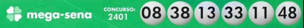 Confira o resultado da Mega-Sena desta quarta (18/8)