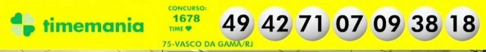 Confira os números sorteados na Timemania desta quinta-feira (19/8) Confira os números sorteados na Timemania desta quinta-feira (19/8)