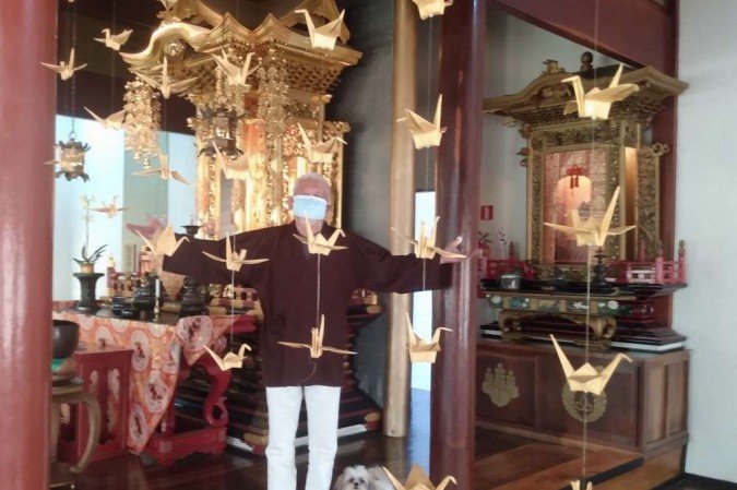 A cerimônia faz parte do calendário do templo e já é festa tradicional na cidade -  (crédito: Divulgação/ Monge Sato)