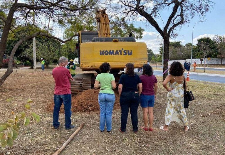 Moradores do Sudoeste impediram que operários retirassem área verde da Quadra 105 
