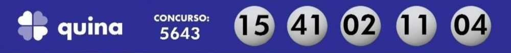 Confira os n&uacute;meros sorteados na Quina desta sexta (27/8)