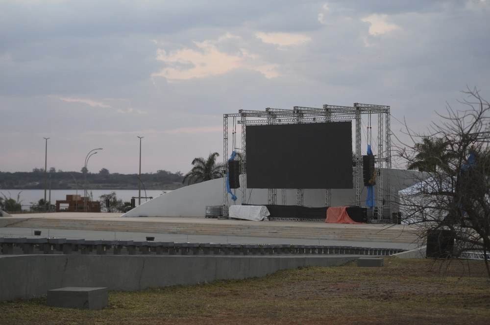 Concha Acústica foi reinaugurada recentemente e exibe festival de filmes