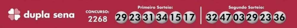 Confira os n&uacute;meros sorteados na Dupla Sena desta ter&ccedil;a (31/8)