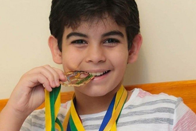 Em 2020 ele havia passado, também em primeiro lugar, no exame da Escola Preparatória de Cadetes do Ar (Epcar), em Barbacena (MG) -  (crédito: Arquivo Pessoal)