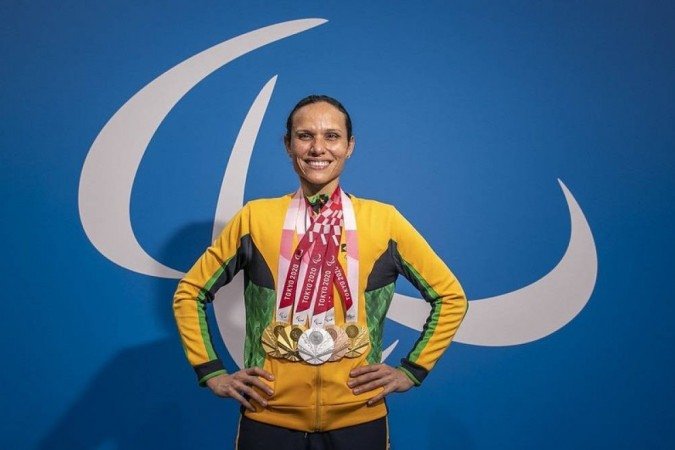 A brasileira é a atleta mulher com mais conquistas em uma única edição de Jogos Paralímpicos -  (crédito: ALE CABRAL/CPB)