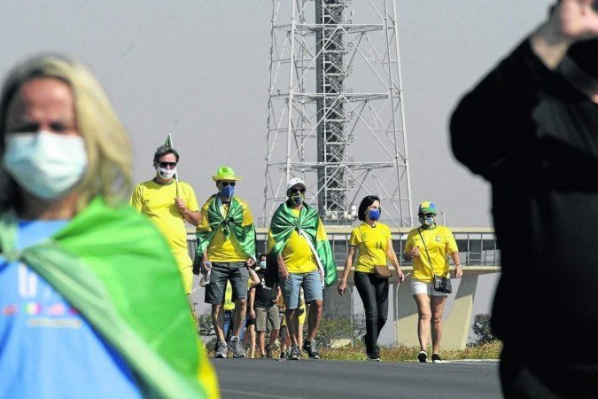 A organização e a estrutura montada para os bolsonaristas ocuparem a Esplanada no Dia da Independência chamou a atenção de parlamentares -  (crédito: Carlos Vieira/CB/D.A Press)