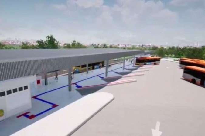 Com a infraestrutura do terminal, outras linhas serão criadas e haverá ampliação da oferta de transporte coletivo que atende o local - (crédito: Semob/Divulgação) Com a infraestrutura do terminal, outras linhas serão criadas e haverá ampliação da oferta de transporte coletivo que atende o local - (crédito: Semob/Divulgação)