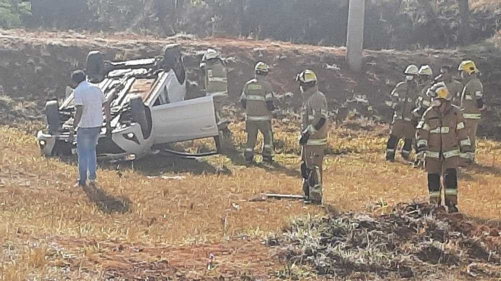 Capotamento na BR 020 na manhã desta terça-feira (14/9)