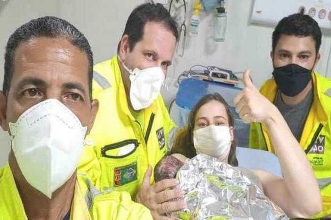  (crédito: A família ainda não informou o nome da criança (foto: Via 040/Reprodução))