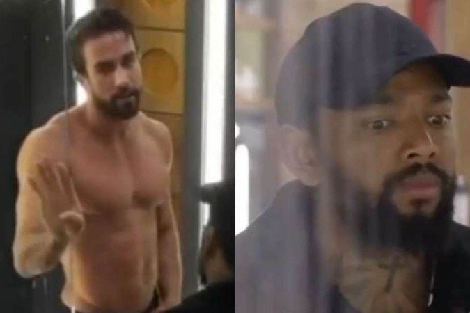  (crédito: Erasmo e Nego do Borel em momento íntimo (foto: Reprodução/Twitter))