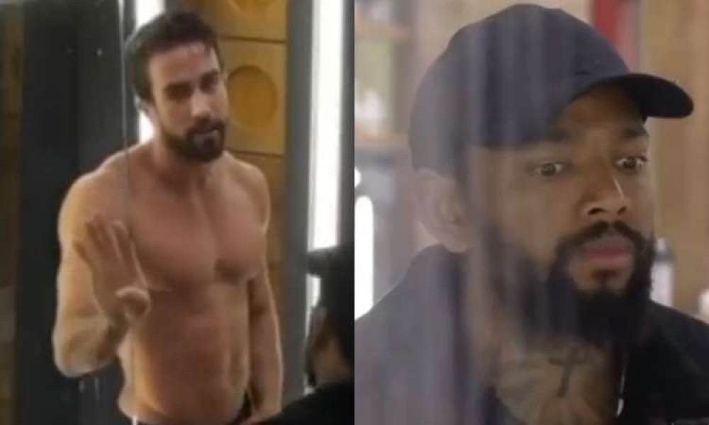 A Fazenda 13: Nego do Borel se surpreende ao olhar parte íntima de Erasmo