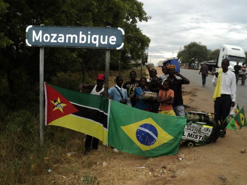                  Marcelo Gervásio durante volta ao mundo                                 