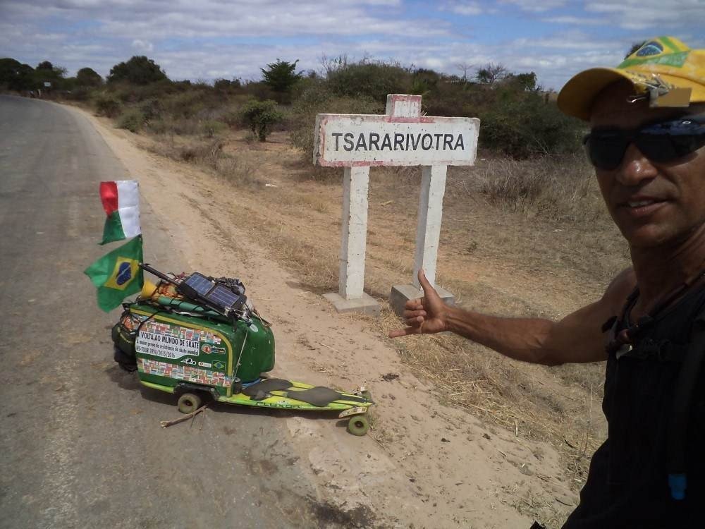    Marcelo Gervásio durante volta ao mundo                