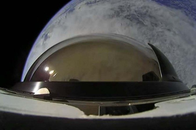 o lançamento do foguete foi feito com sucesso por volta das 21h da quarta-feira (15/9) -  (crédito: Reprodução/YouTube)