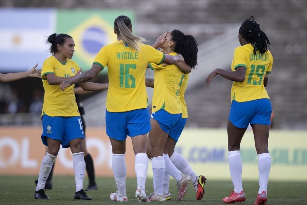 Seleção Feminina de Futebol on X: Hoje tem #GuerreirasDoBrasil em