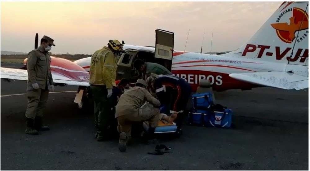 Brigadista do DF se acidenta durante atuação de combate ao fogo na Chapada