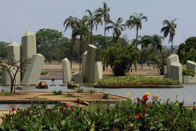  24/09/2021 Crédito: Marcelo Ferreira/CB/D.A Press. Brasil. Brasilia - DF . Jardins de Burle Marx. Jardins da Praça dos Cristais, localizada no Setor Militar Urbano