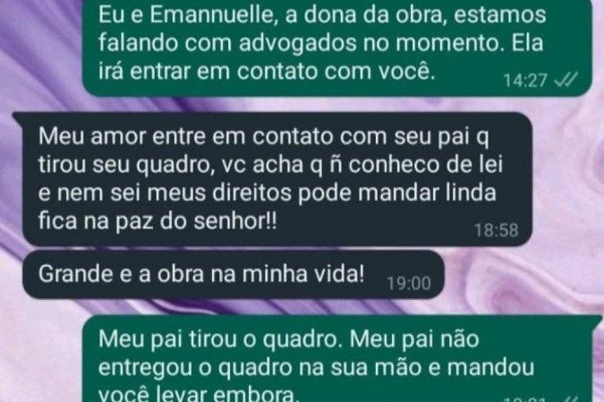 Grupo de religiosas furta quadro de artista negra. Emannuelle Lima. Preconceito. Intolerância. 
