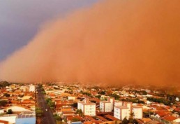 Vendaval de areia derruba árvores, energia e assusta moradores no Triângulo